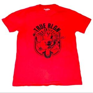 True Religion Buddha Logo Red T-Shirt